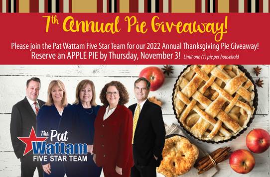 Pat Wattam Pie Giveaway_Thanksgiving 2022