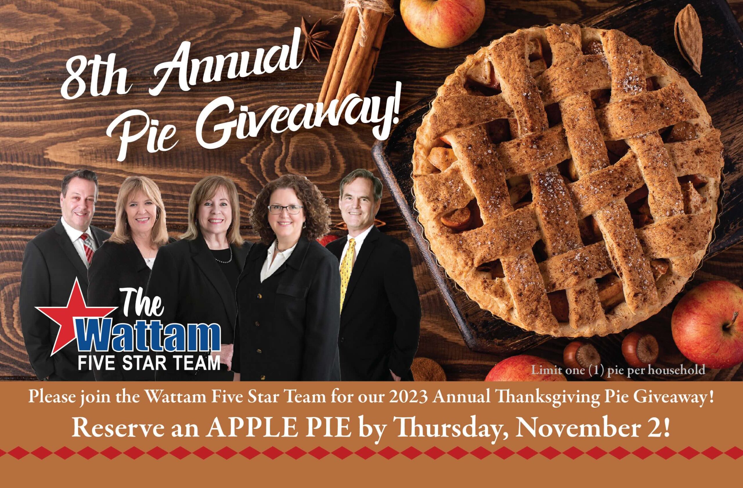 8th Annual Pie Giveaway!